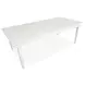 Willowbrook Egg Shell White 88" Extendable Rectangular Dining Table