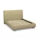 Rayne Honey Queen Upholstered Panel Bed