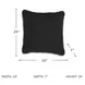 Renemore Black Pillow Set of 4