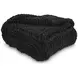 Chaddon Black Throw Set of 3