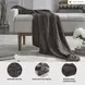 Anawood Brown Performance Fabric Throw Set of 3