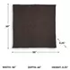 Anawood Brown Performance Fabric Throw Set of 3