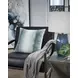 Elonwich Teal and White Accent Pillow