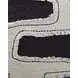 Veerbank Black and Beige Accent Pillow Set of 4