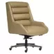 Drew Luxe Tan Leather Upholstered Executive Chair