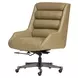 Drew Luxe Tan Leather Upholstered Executive Chair