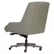 Drew Luxe Gray Leather Upholstered Executive Chair