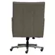 Reese Ardent Iron Leather Upholstered Executive Chair with Nailhead Trim and Casters