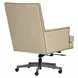 Reese Ardent Dove Leather Upholstered Executive Chair with Nailhead Trim and Casters