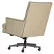 Reese Ardent Dove Leather Upholstered Executive Chair with Nailhead Trim and Casters