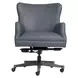 Blake Venetian Blue Leather Upholstered Executive Chair