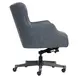 Blake Venetian Blue Leather Upholstered Executive Chair