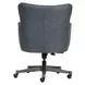 Blake Venetian Blue Leather Upholstered Executive Chair