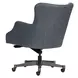 Blake Venetian Blue Leather Upholstered Executive Chair
