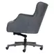 Blake Venetian Blue Leather Upholstered Executive Chair