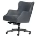 Blake Venetian Blue Leather Upholstered Executive Chair