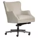 Blake Venetian Silver Leather Upholstered Executive Chair