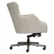 Blake Venetian Silver Leather Upholstered Executive Chair