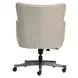 Blake Venetian Silver Leather Upholstered Executive Chair