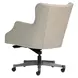 Blake Venetian Silver Leather Upholstered Executive Chair
