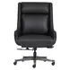 Cameron Ardent Onyx Leather Upholstered Executive Chair