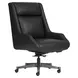 Cameron Ardent Onyx Leather Upholstered Executive Chair