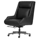 Cameron Ardent Onyx Leather Upholstered Executive Chair