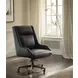 Cameron Ardent Onyx Leather Upholstered Executive Chair