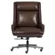 Cameron Burnished Umber Leather Upholstered Executive Chair