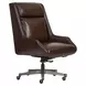 Cameron Burnished Umber Leather Upholstered Executive Chair