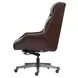 Cameron Burnished Umber Leather Upholstered Executive Chair