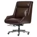Cameron Burnished Umber Leather Upholstered Executive Chair