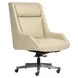 Cameron Luxe Ecru Leather Upholstered Executive Chair