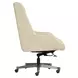 Cameron Luxe Ecru Leather Upholstered Executive Chair