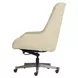 Cameron Luxe Ecru Leather Upholstered Executive Chair