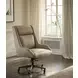 Cameron Luxe Ecru Leather Upholstered Executive Chair