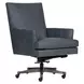 Adler Venetian Blue Leather Upholstered Executive Chair