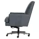 Adler Venetian Blue Leather Upholstered Executive Chair
