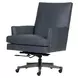 Adler Venetian Blue Leather Upholstered Executive Chair
