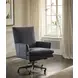 Adler Venetian Blue Leather Upholstered Executive Chair