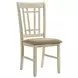 Mission Casuals Brown Upholstered Lattice Chair Set of 2