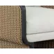 Juna Louis Cream Performance Fabric Upholstered Outdoor Lounge Chair