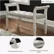 Realyn Antique White Accent Bench