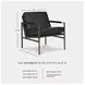 Puckman Black Leather Accent Chair