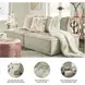 Bales Taupe Modular 78" Loveseat