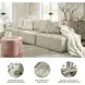 Bales Taupe Modular 117" Sofa