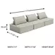 Bales Taupe Modular 117" Sofa