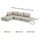 Bales Taupe 4 Piece Modular Sectional