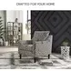 Morrilton Next Gen Nuvella Natural And Charcoal Performance Fabric Accent Chair