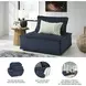 Bales Navy Piece Modular Seating